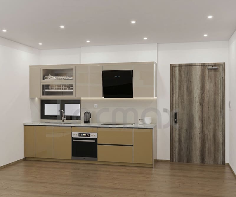 MẪU TỦ BẾP CHỮ I HIỆN ĐẠI ƯA CHUỘNG 2026